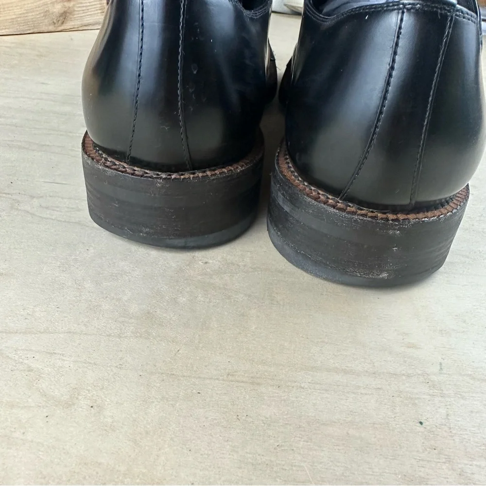 Prada black lace up shoe
